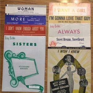 Vintage Antique Sheet Music Collection